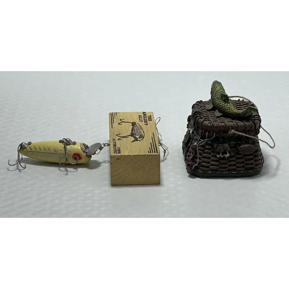 Set Of Two Fishing‎ Christmas Ornaments